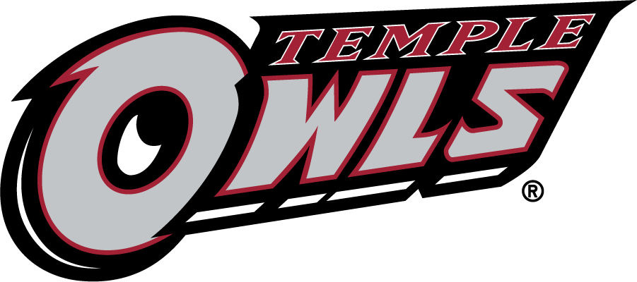 Temple Owls 1996-2014 Wordmark Logo v6 diy iron on heat transfer